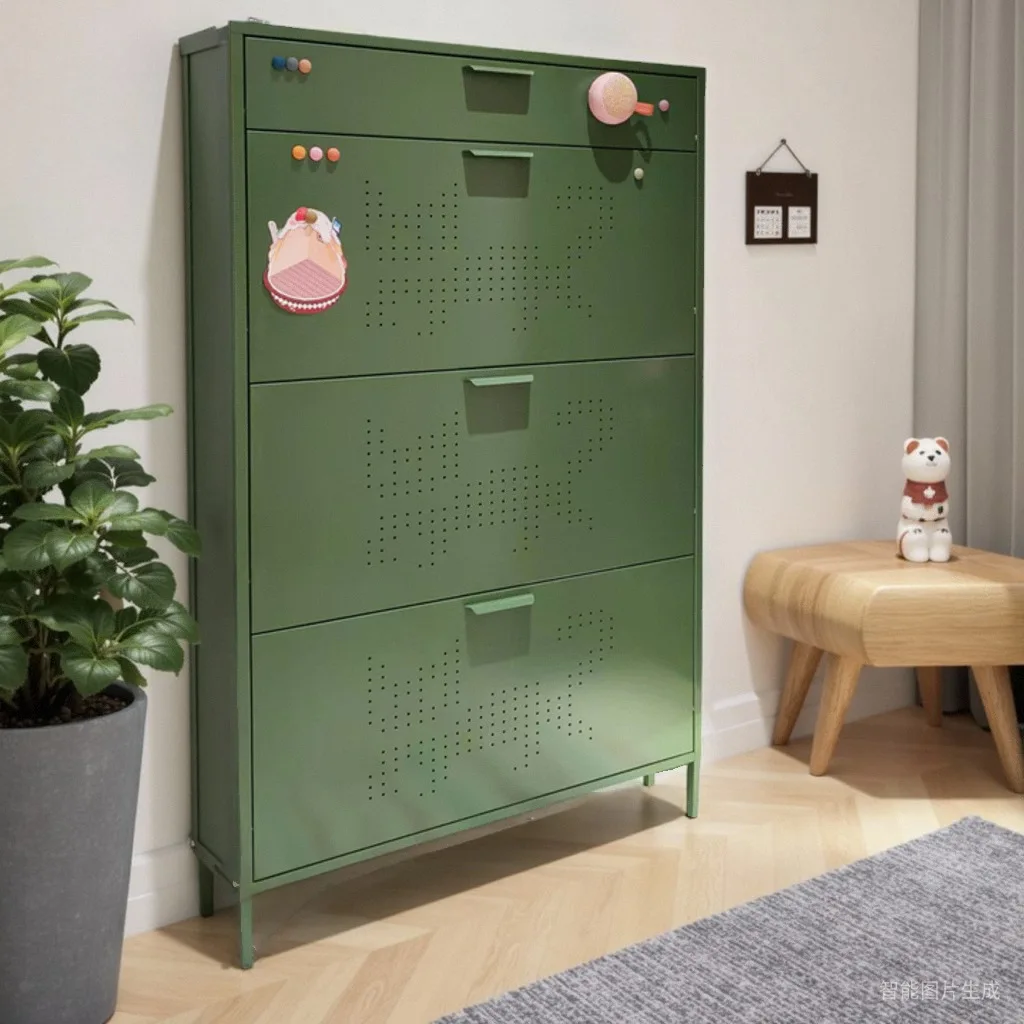 Steel shoe cabinet, ultra-narrow and thin, extremely narrow tipping bucket shoe cabinet, home door storage, entrance entrance sh
Steel shoe cabinet, ultra-narrow and thin, extremely narrow tipping bucket shoe cabinet, home door storage, entrance entrance sh