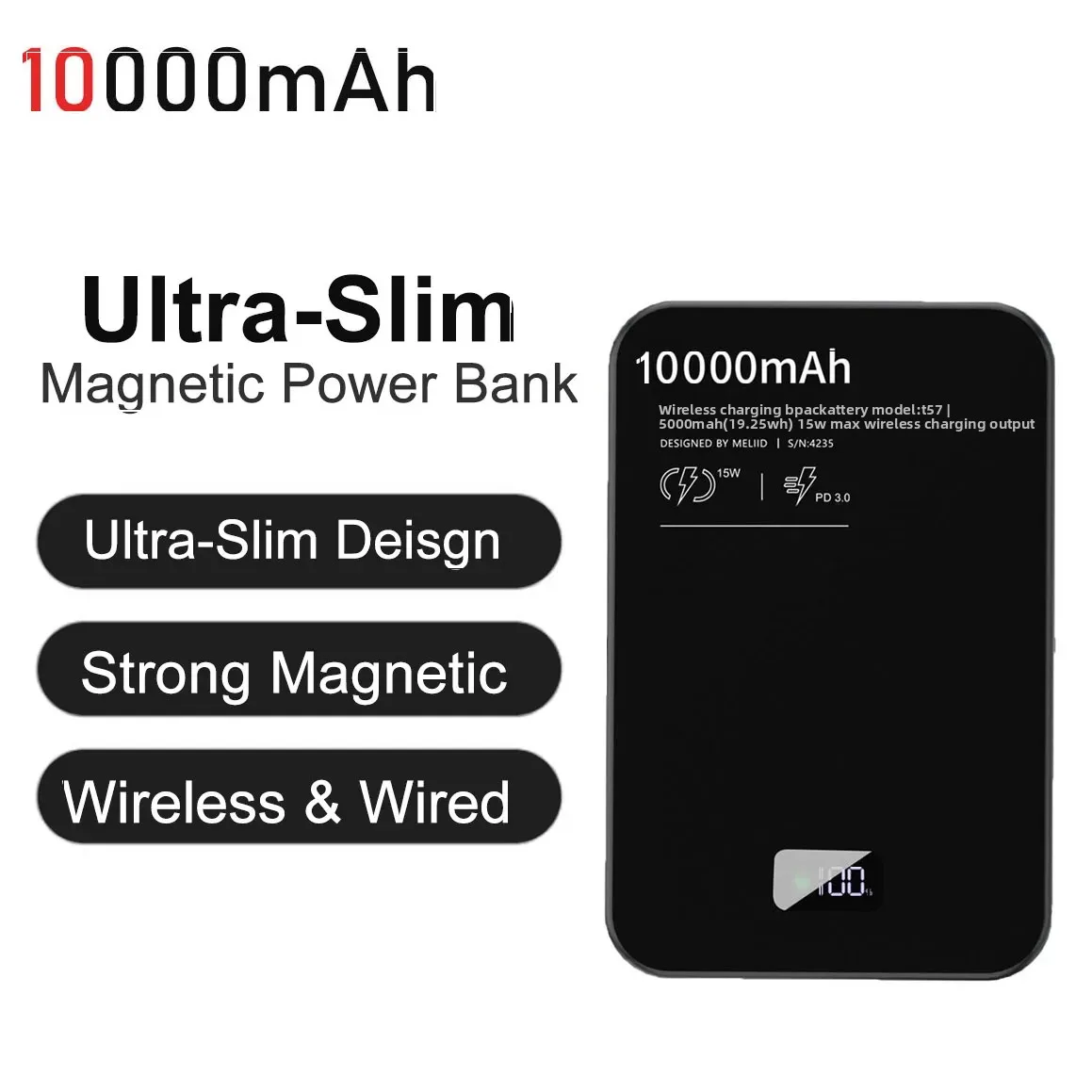 Для Xiaomi Super Thin Magnetic Power Bank 10000 мАч Портативный внешний аккумулятор PD20W Charge PowerBank для Magsafe iPhone Samsung
Для Xiaomi Super Thin Magnetic Power Bank 10000 мАч Портативный внешний аккумулятор PD20W Charge PowerBank для Magsafe iPhone Samsung