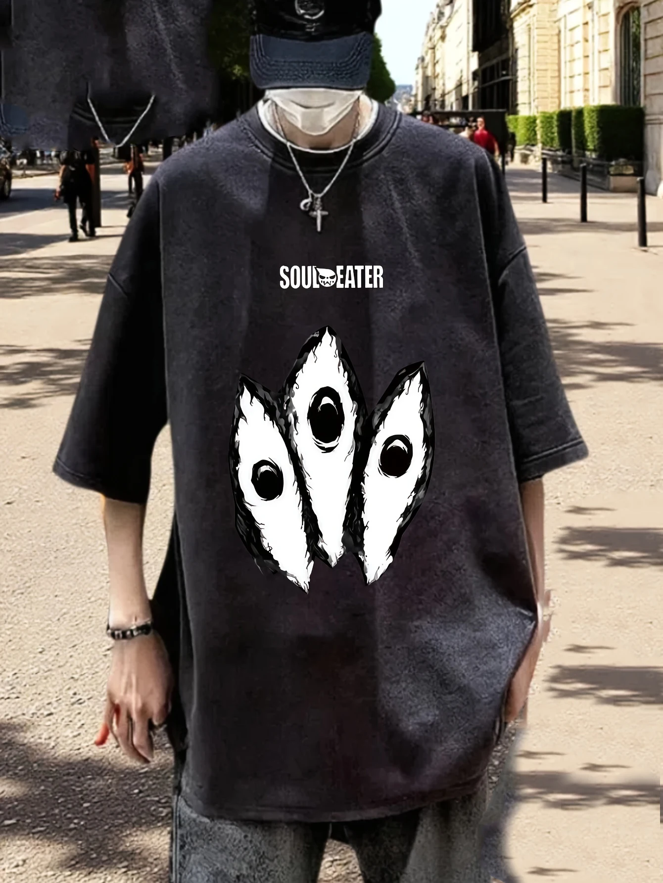 Винтажная футболка большого размера Y2K в стиле аниме Soul Eater, уличная одежда в стиле хип-хоп, рубашка унисекс из стираного хлопка, футболки с аниме, одежда унисекс для пар
Винтажная футболка большого размера Y2K в стиле аниме Soul Eater, уличная одежда в стиле хип-хоп, рубашка унисекс из стираного хлопка, футболки с аниме, одежда унисекс для пар 