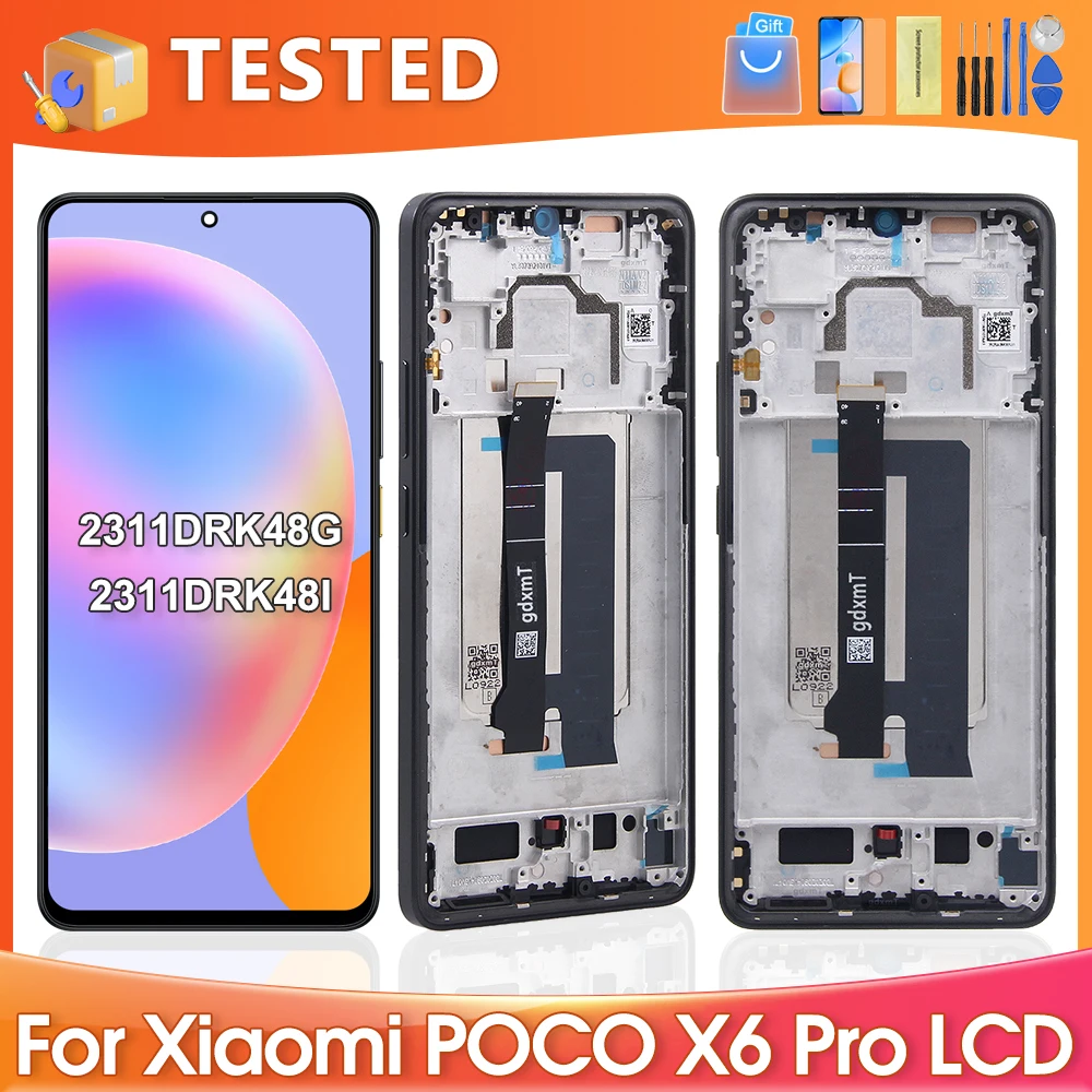 Для Xiaomi Poco X6 Pro для Xiaomi POCO X6Pro 2311DRK48G 2311DRK48I ЖК-дисплей, сменный преобразователь сенсорного экрана в сборе
Для Xiaomi Poco X6 Pro для Xiaomi POCO X6Pro 2311DRK48G 2311DRK48I ЖК-дисплей, сменный преобразователь сенсорного экрана в сборе