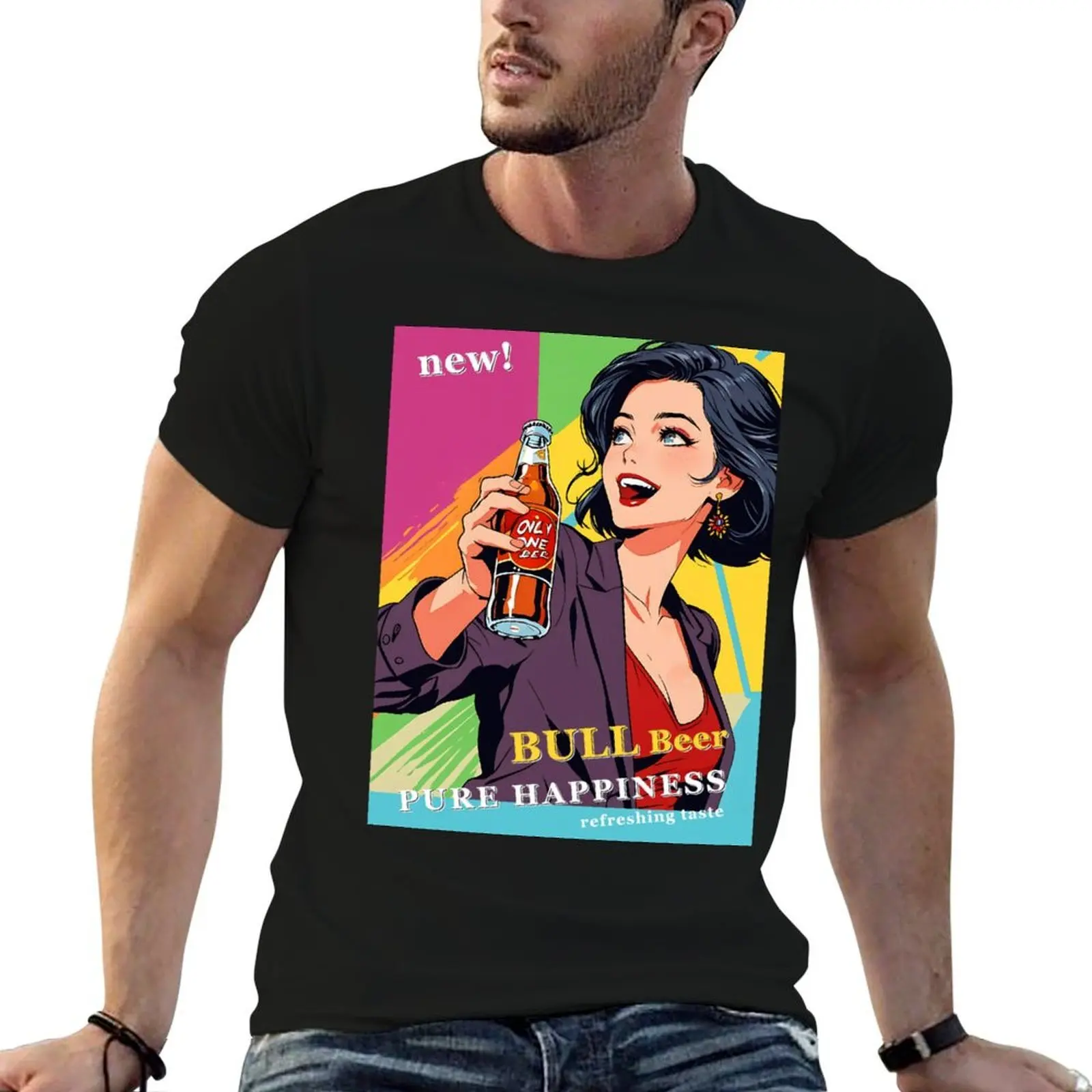 Bull Beer Pop-Art poster 04 T-Shirt t shirt man casual t shirts for man pack white t shirts for man graphic vintage T-shirt
Bull Beer Pop-Art poster 04 T-Shirt t shirt man casual t shirts for man pack white t shirts for man graphic vintage T-shirt