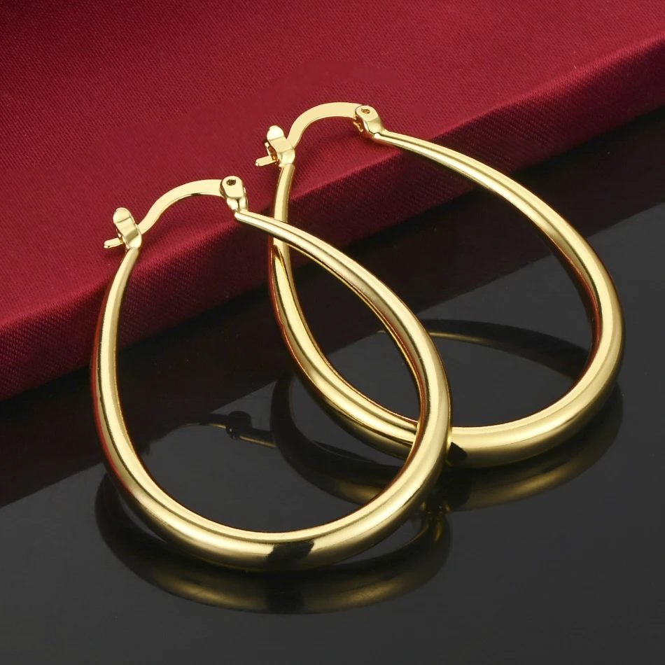 Fashion 925 Sterling Silver 18K Gold U Hoop Earrings Women Wedding Party Charm
Fashion 925 Sterling Silver 18K Gold U Hoop Earrings Women Wedding Party Charm