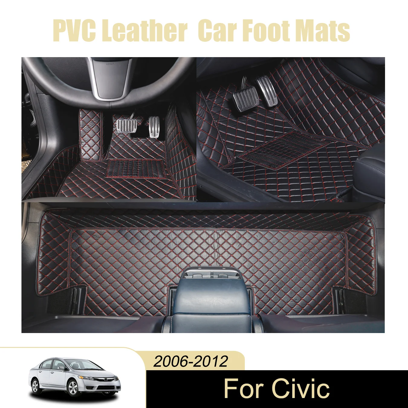 For Civic For 2006-2012 Three Layer PVC Leather Stereo Full Cover Anti-Slip Car Mat Luxury Car Interior Floor Mats Accessories
For Civic For 2006-2012 Three Layer PVC Leather Stereo Full Cover Anti-Slip Car Mat Luxury Car Interior Floor Mats Accessories