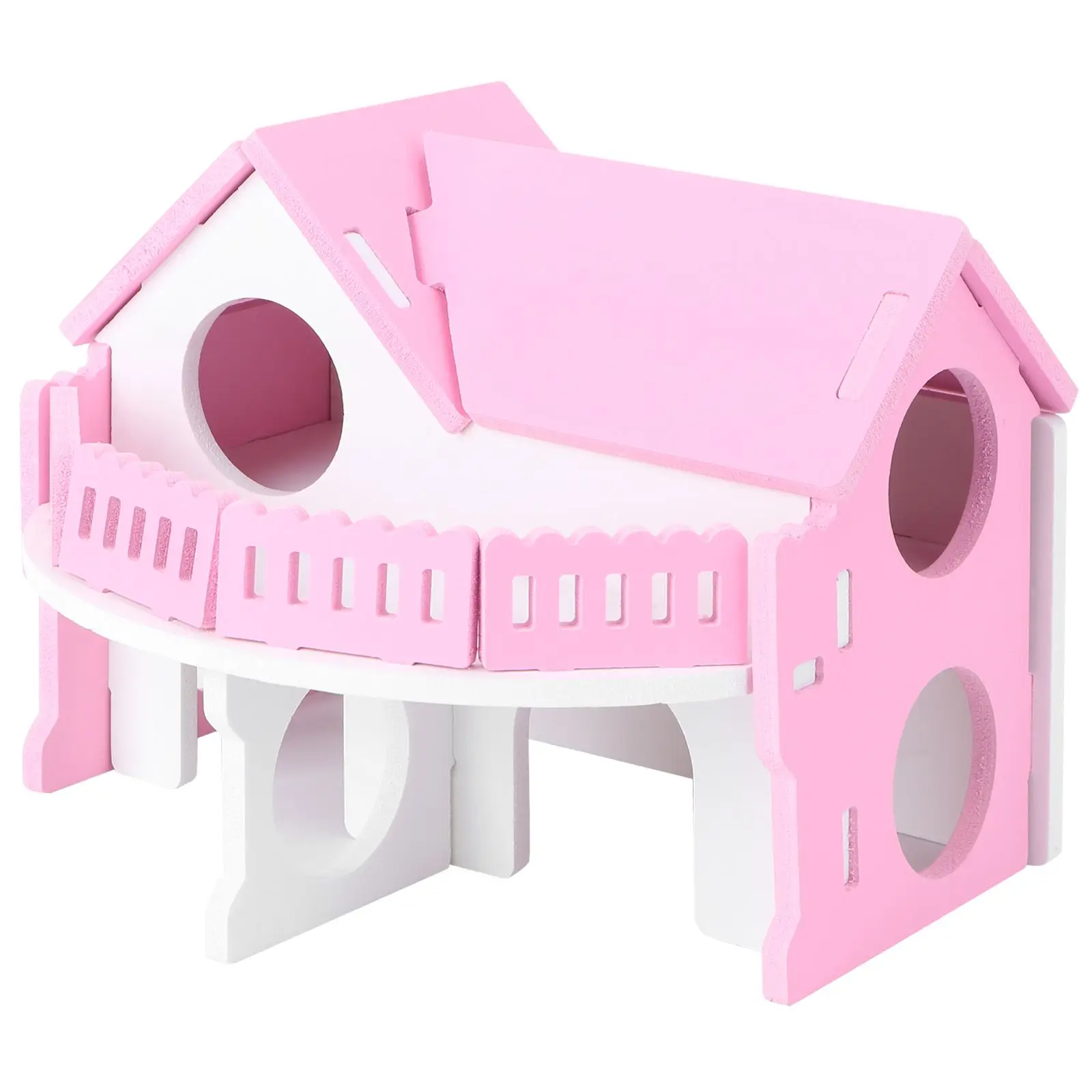 Colorful Small House Wooden Hamster Nest Double- Bungalow Balcony Cage Eco-friendly Non-toxic Waterproof Pet Gerbil
Colorful Small House Wooden Hamster Nest Double- Bungalow Balcony Cage Eco-friendly Non-toxic Waterproof Pet Gerbil