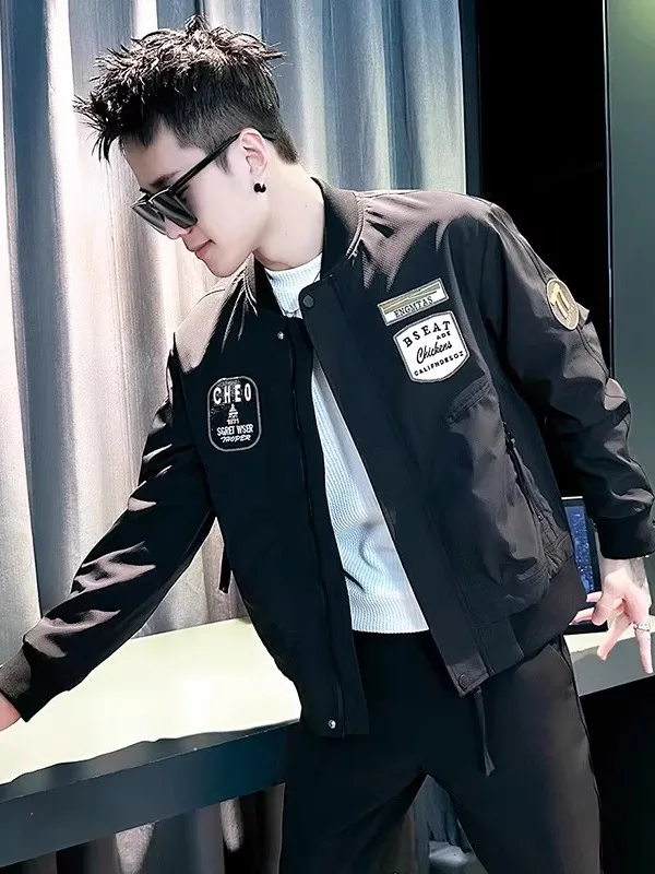 Мужская модная американская летная куртка-бомбер с вышивкой, весенне-осенняя, с воротником-бейсболкой, повседневная, ветрозащитная, из полиэстера
Мужская модная американская летная куртка-бомбер с вышивкой, весенне-осенняя, с воротником-бейсболкой, повседневная, ветрозащитная, из полиэстера