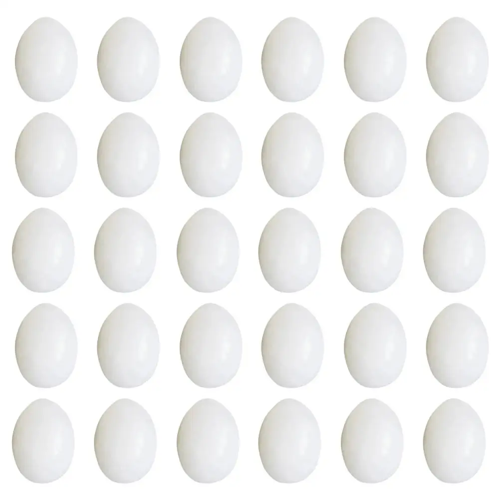 30pcs Solid Fake Eggs Realistic Simulation Pigeon Eggs for Decoration Hatching Aids Plastic Model Pet Supplies
30pcs Solid Fake Eggs Realistic Simulation Pigeon Eggs for Decoration Hatching Aids Plastic Model Pet Supplies