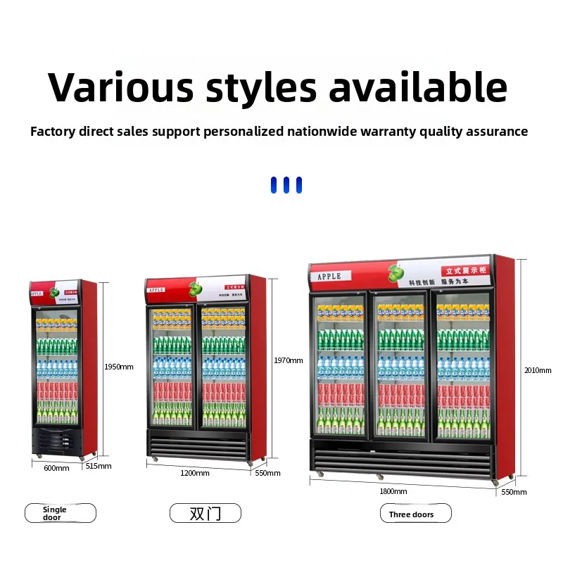 Beverage cabinet Refrigerated display cabinet Vertical commercial refrigerator Single door fresh-keeping cabinet
Beverage cabinet Refrigerated display cabinet Vertical commercial refrigerator Single door fresh-keeping cabinet
