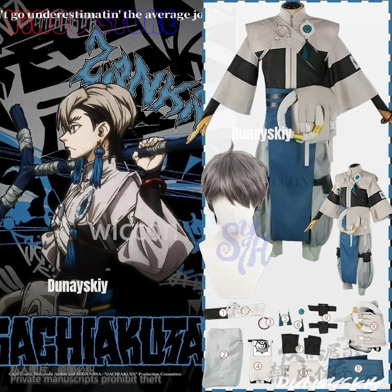 New Anime GACHIAKUTA Cosplay Zanka Costume Grey Punk Uniform Y2K Chinese Styles Coat Dress Wigs Jirai Kei Earring Halloween Cos
New Anime GACHIAKUTA Cosplay Zanka Costume Grey Punk Uniform Y2K Chinese Styles Coat Dress Wigs Jirai Kei Earring Halloween Cos