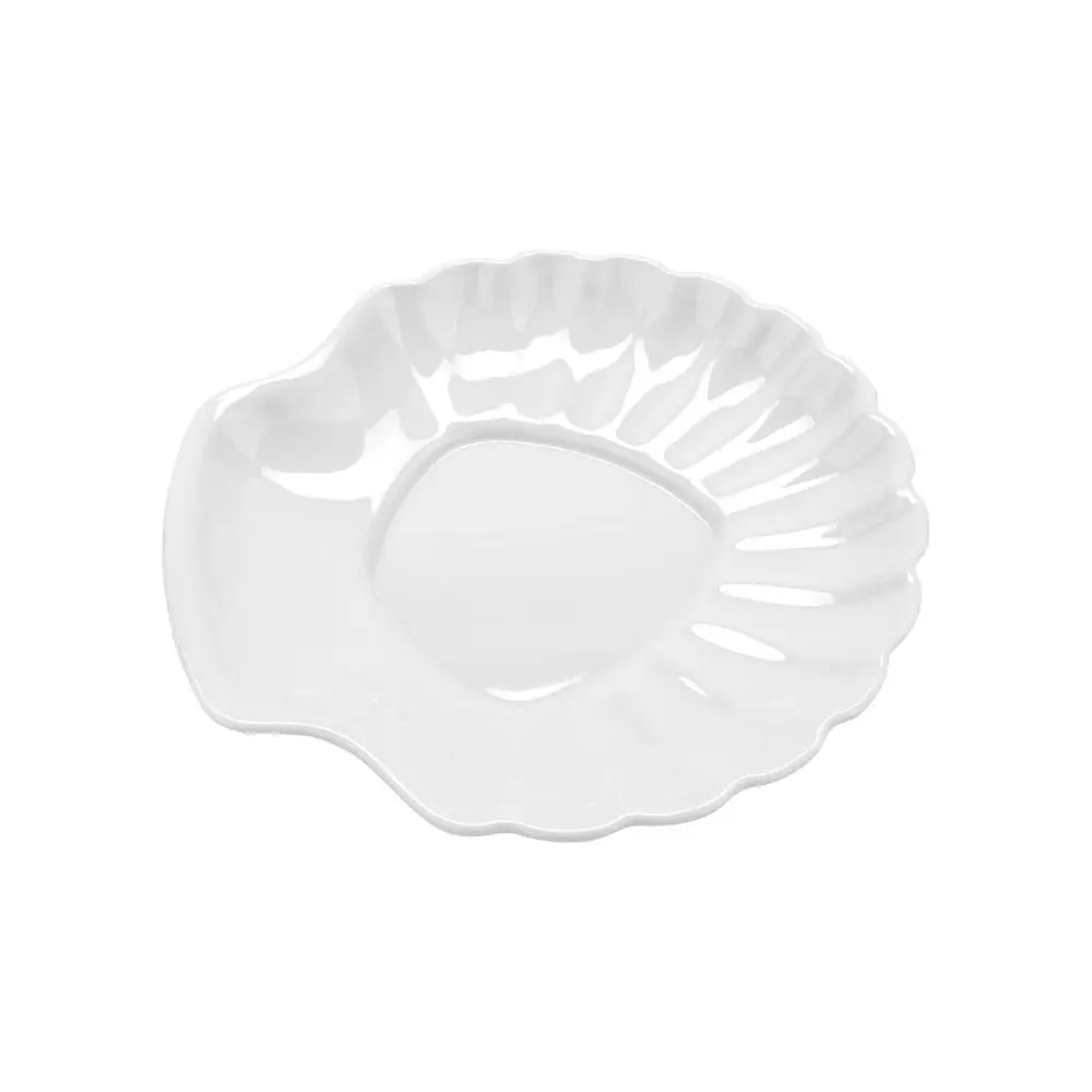 12 White Melamine Shell-Shaped Dinner Plates, Set of 12
12 White Melamine Shell-Shaped Dinner Plates, Set of 12