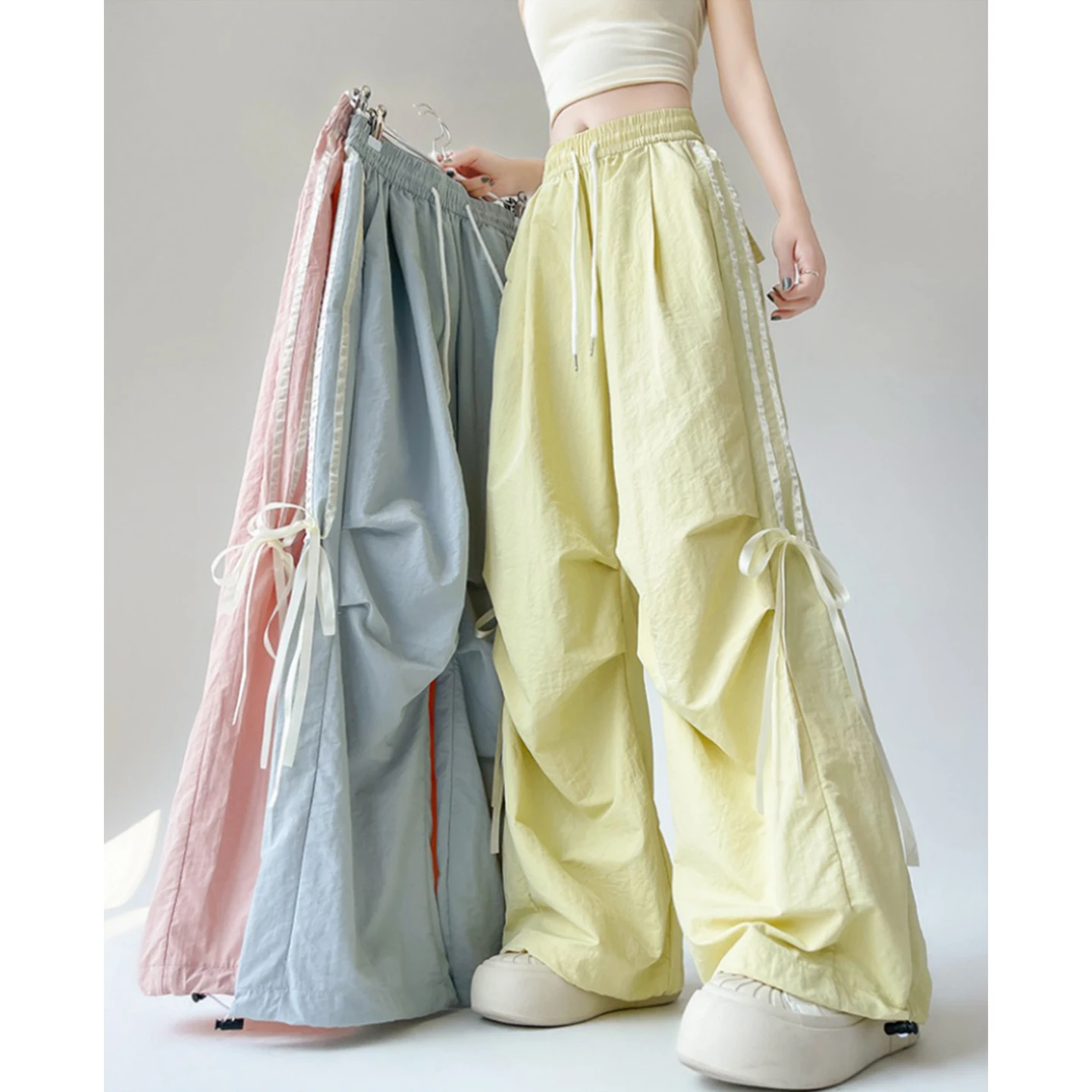 Dopamine Knot Sports Pants Women's Summer Thin Loose Straight Leg Slimming Casual Wide Leg Pants High Waist
Dopamine Knot Sports Pants Women's Summer Thin Loose Straight Leg Slimming Casual Wide Leg Pants High Waist