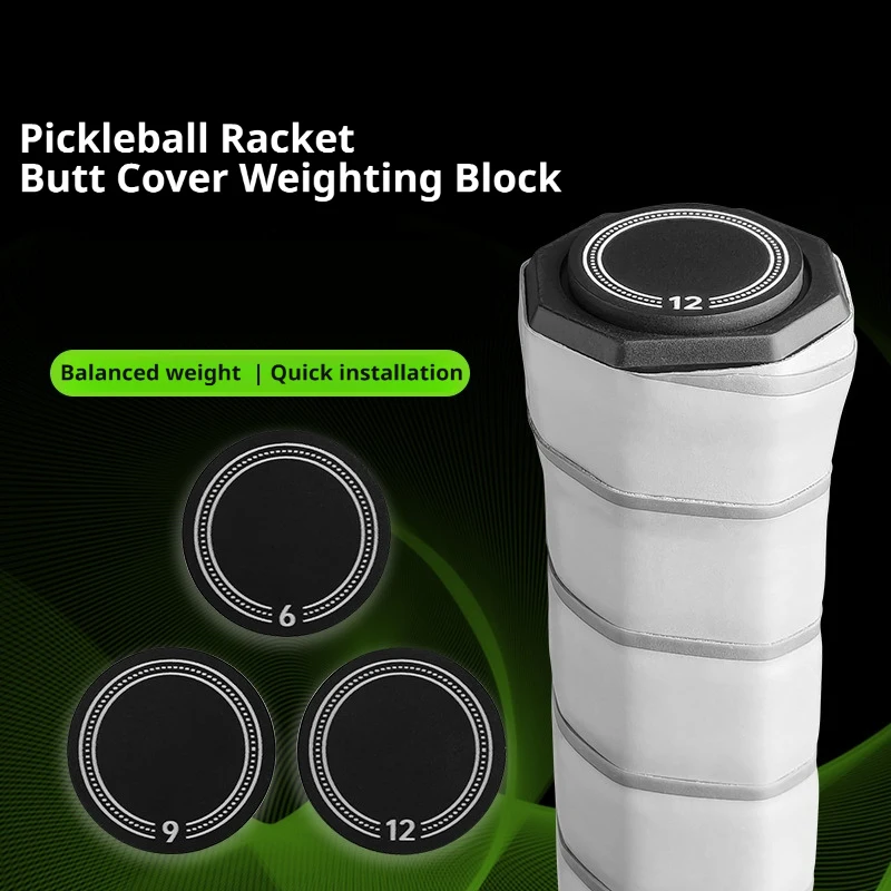 Pickleball Paddle Butt Cover Balance Weighting Block, Self-adhesive Pickleball Racket Handle Counterweight Stability Boosting
Pickleball Paddle Butt Cover Balance Weighting Block, Self-adhesive Pickleball Racket Handle Counterweight Stability Boosting