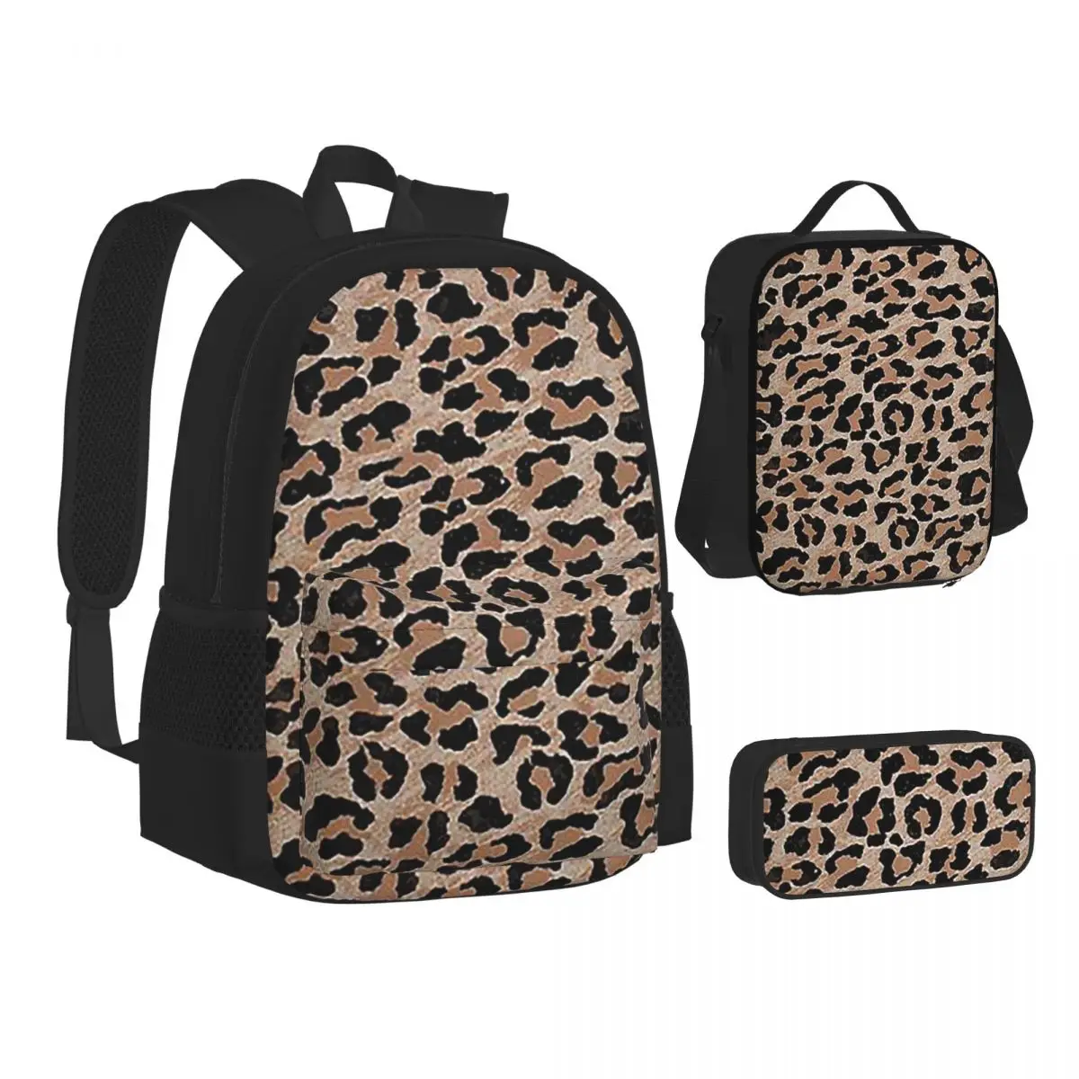 Cheetah Leopard Print Backpacks Boys Girls Bookbag Children School Bags Kids Rucksack Lunch Bag Pen Bag Three-Piece Set
Cheetah Leopard Print Backpacks Boys Girls Bookbag Children School Bags Kids Rucksack Lunch Bag Pen Bag Three-Piece Set
