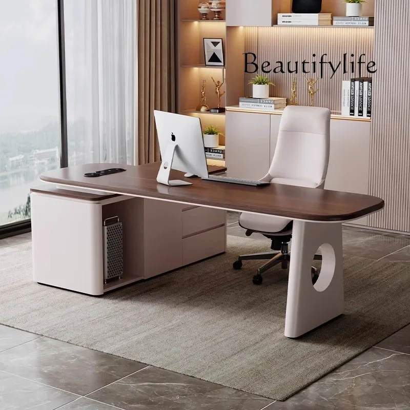 Italian minimalist corner desk modern simple light luxury high-end office computer desk combination
Italian minimalist corner desk modern simple light luxury high-end office computer desk combination
