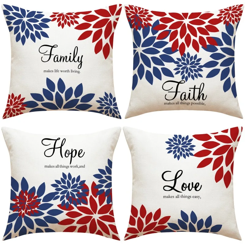 4 Pack Independence Day Throw Pillow Covers 45x45cm, Decorative Pillow Cases with Car Print for Sofa and Home Decoration
4 Pack Independence Day Throw Pillow Covers 45x45cm, Decorative Pillow Cases with Car Print for Sofa and Home Decoration