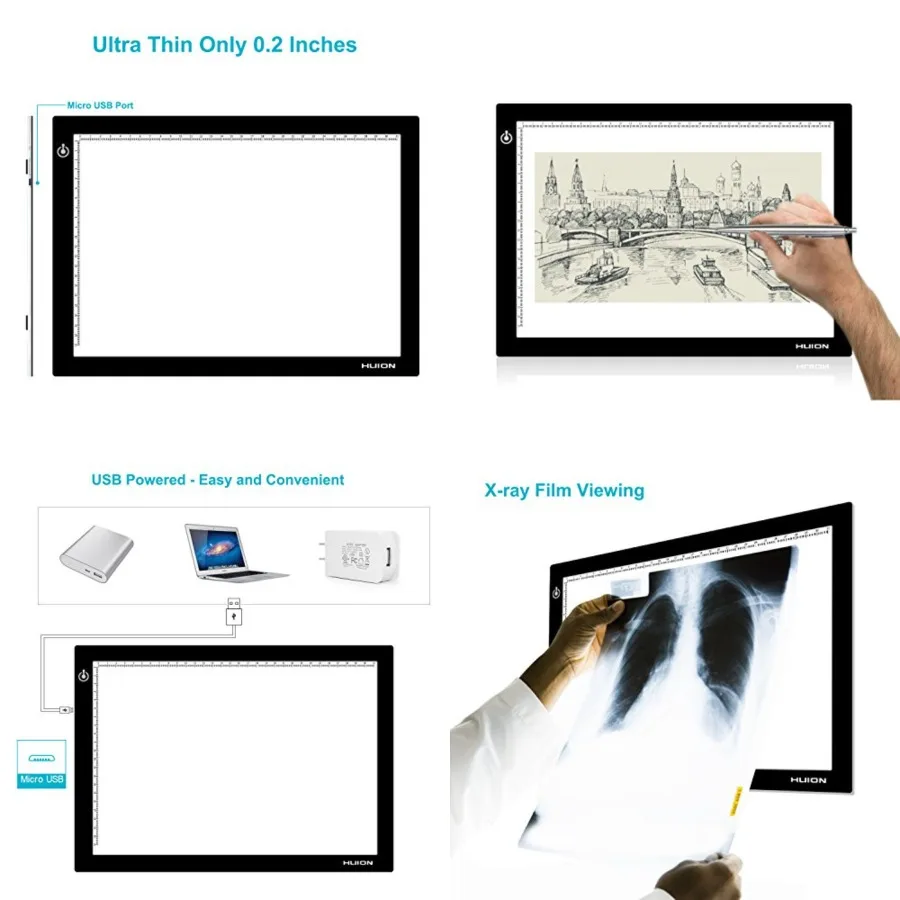 L4S LED Light Box A4 Ultra-Thin USB Powered Adjustable Light Pad for Tracing
L4S LED Light Box A4 Ultra-Thin USB Powered Adjustable Light Pad for Tracing