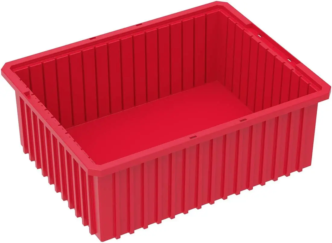 33228 Plastic Slotted Dividable Modu Box Stackable Grid Storage Tote Container, (22-3/8-Inch L x 17-3/8-Inch W x 8-Inch H),Red
33228 Plastic Slotted Dividable Modu Box Stackable Grid Storage Tote Container, (22-3/8-Inch L x 17-3/8-Inch W x 8-Inch H),Red