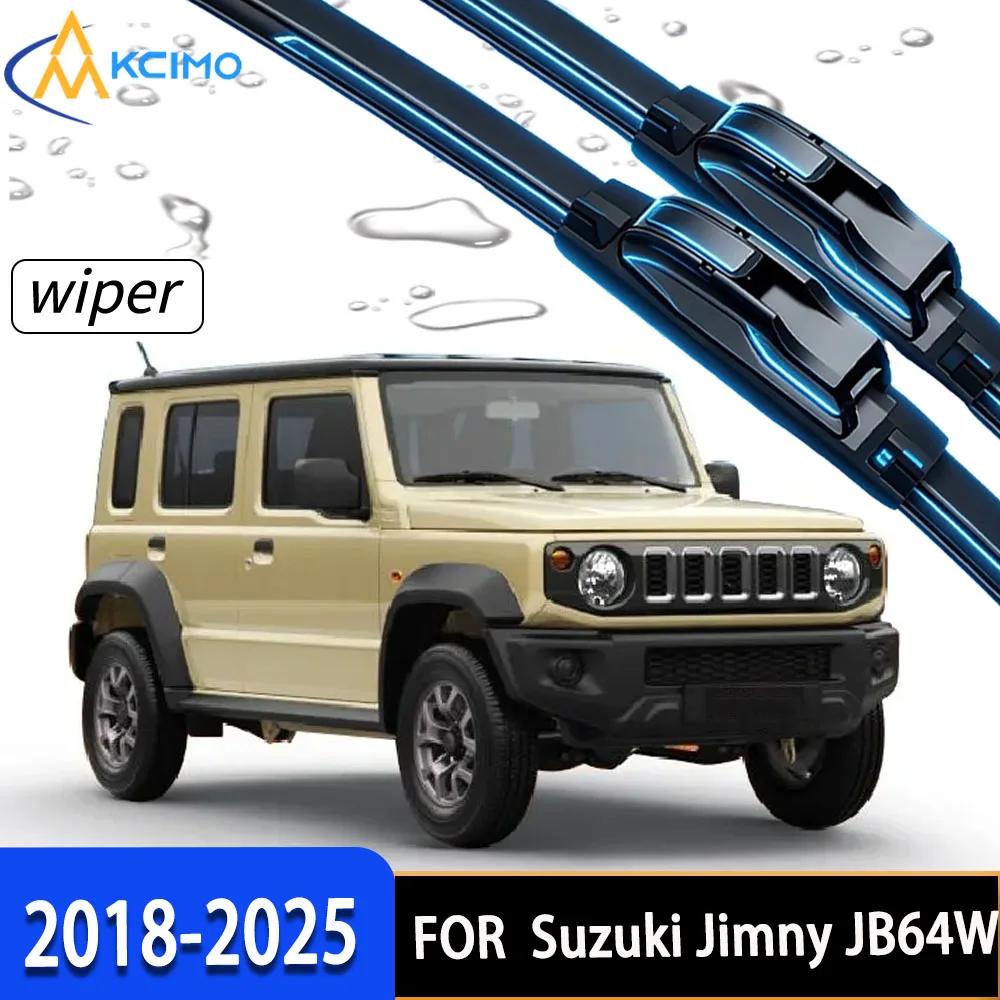 Premium High-Density Rubber Front Windscreen Wiper Blades Perfect Fit for Suzuki Jimny JB64W 2018-2025.
Premium High-Density Rubber Front Windscreen Wiper Blades Perfect Fit for Suzuki Jimny JB64W 2018-2025.