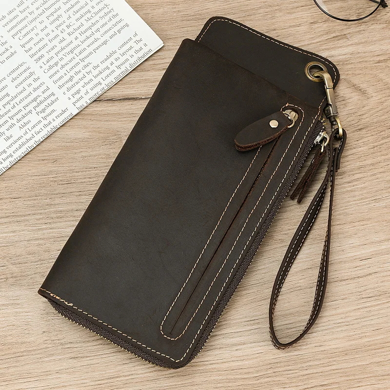 Genuine Leather Long Wallet For Men Multiple Card Slots Clutch Bag Fashion Male Coin Purses Multifunction Wallet Phone Bags
Genuine Leather Long Wallet For Men Multiple Card Slots Clutch Bag Fashion Male Coin Purses Multifunction Wallet Phone Bags