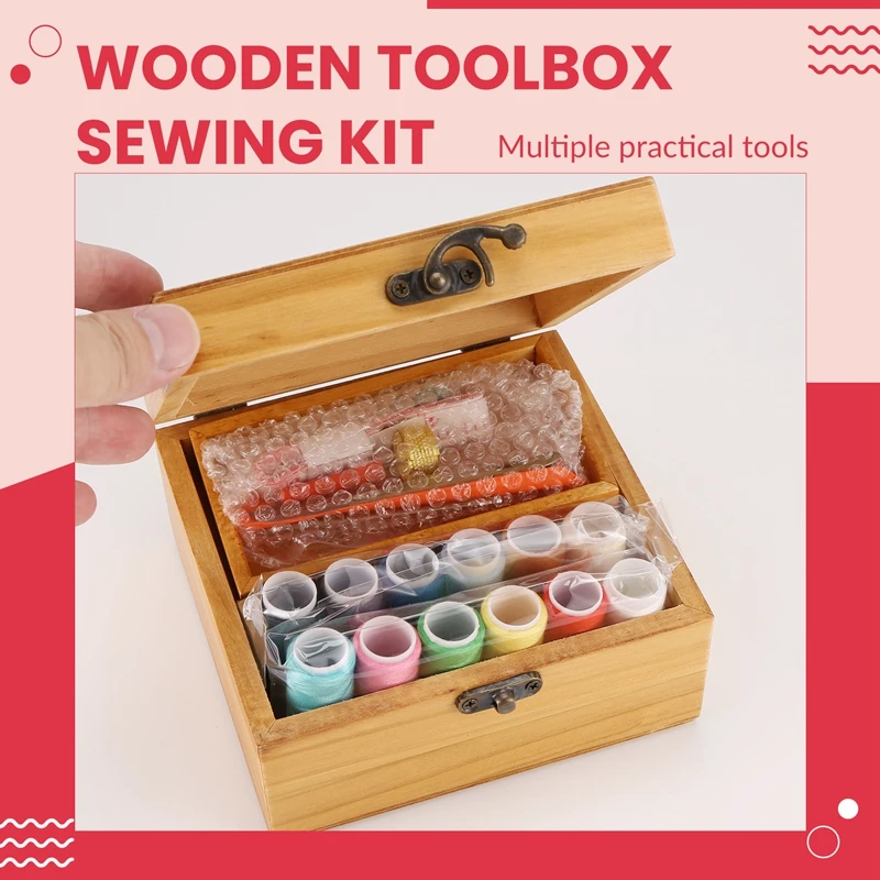 Wooden Sewing Box Sewing Accessories Supplies Kit Workbox For Mending
Wooden Sewing Box Sewing Accessories Supplies Kit Workbox For Mending
