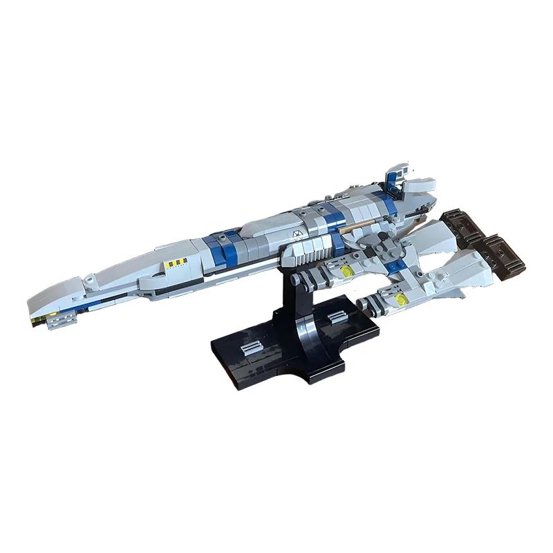MOC Icons Series the SR-2 Normandy the Mass Effect Starship Building Blocks Set SR-1 Spaceship Game Fighter Bricks Children Toy
MOC Icons Series the SR-2 Normandy the Mass Effect Starship Building Blocks Set SR-1 Spaceship Game Fighter Bricks Children Toy