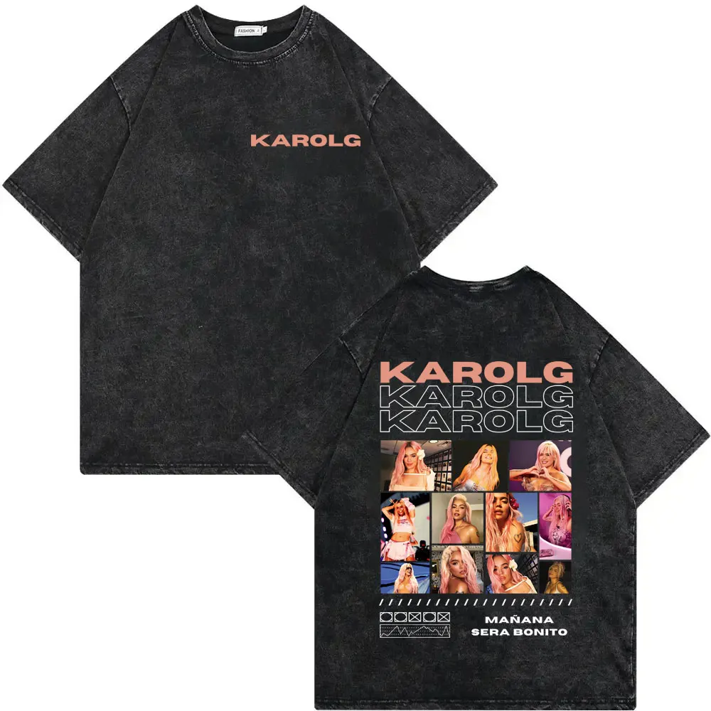 Singer Karol G Graphic T Shirts Men's Women's Hip Hop Harajuku Vintage Washed T-shirt Fashion Aesthetic Short Sleeve T-shirts
Singer Karol G Graphic T Shirts Men's Women's Hip Hop Harajuku Vintage Washed T-shirt Fashion Aesthetic Short Sleeve T-shirts