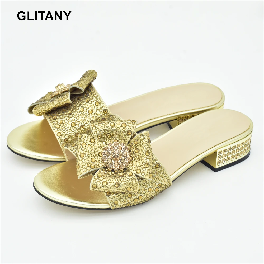 Latest Design Shoes Woman Party Womens Party Slippers Nigerian Women Wedding Shoes Decorated with Rhinestone Slip on Shoe
Latest Design Shoes Woman Party Womens Party Slippers Nigerian Women Wedding Shoes Decorated with Rhinestone Slip on Shoe