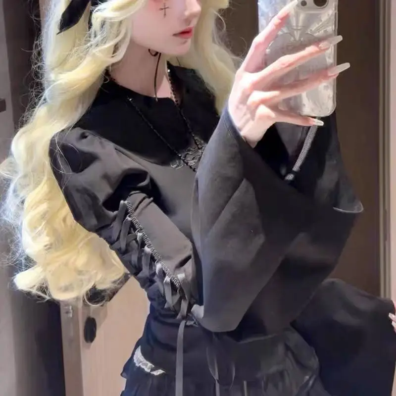 Женская футболка Y2K с перекрестной шнуровкой, длинными рукавами, весенний дизайн, сексуальный стиль, рукава-колокол, цветочная отделка, узел-декор, повседневная одежда
Женская футболка Y2K с перекрестной шнуровкой, длинными рукавами, весенний дизайн, сексуальный стиль, рукава-колокол, цветочная отделка, узел-декор, повседневная одежда