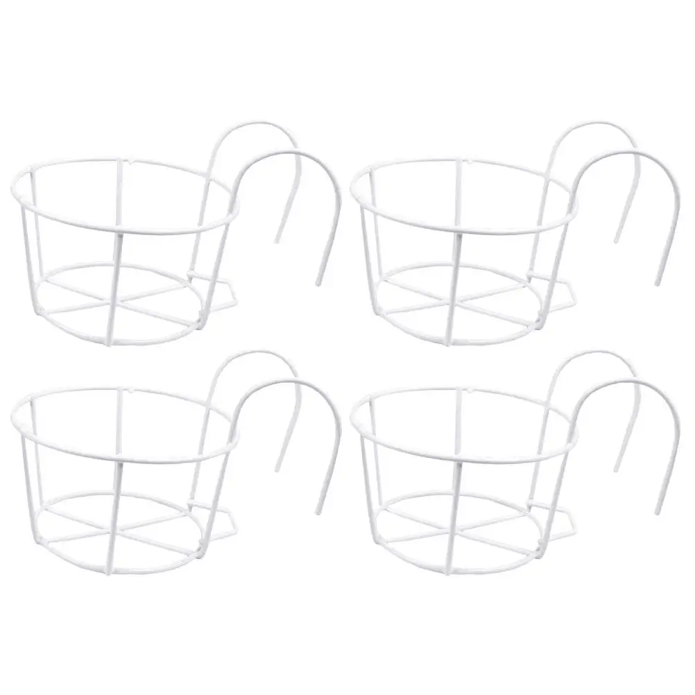 4Pcs Heavy-Duty Iron Wire Hanging Planter Holder for Balcony Railing Window Fence Outdoor Indoor Use Rust-Resistant Flower Pot
4Pcs Heavy-Duty Iron Wire Hanging Planter Holder for Balcony Railing Window Fence Outdoor Indoor Use Rust-Resistant Flower Pot