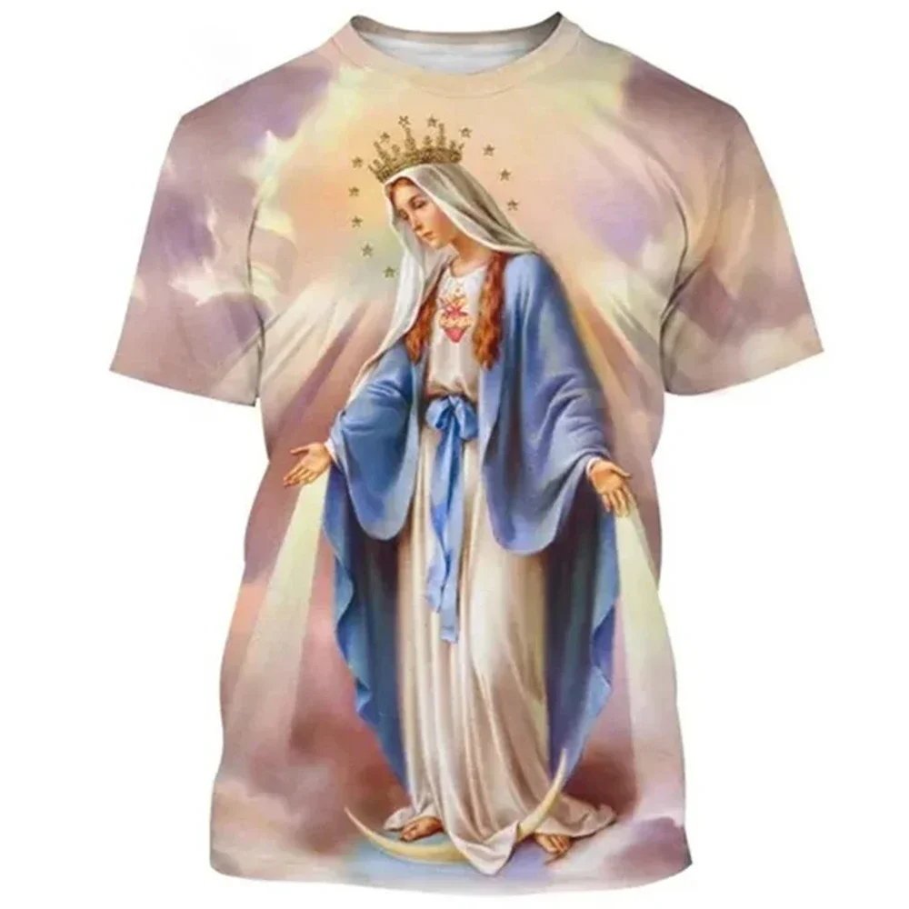 Summer Virgin Mary Print T-shirts For Men Harajuku Streetwear Short Sleeve Loose Tees Unisex Oversized Y2k Tops Clothing EU Size
Summer Virgin Mary Print T-shirts For Men Harajuku Streetwear Short Sleeve Loose Tees Unisex Oversized Y2k Tops Clothing EU Size