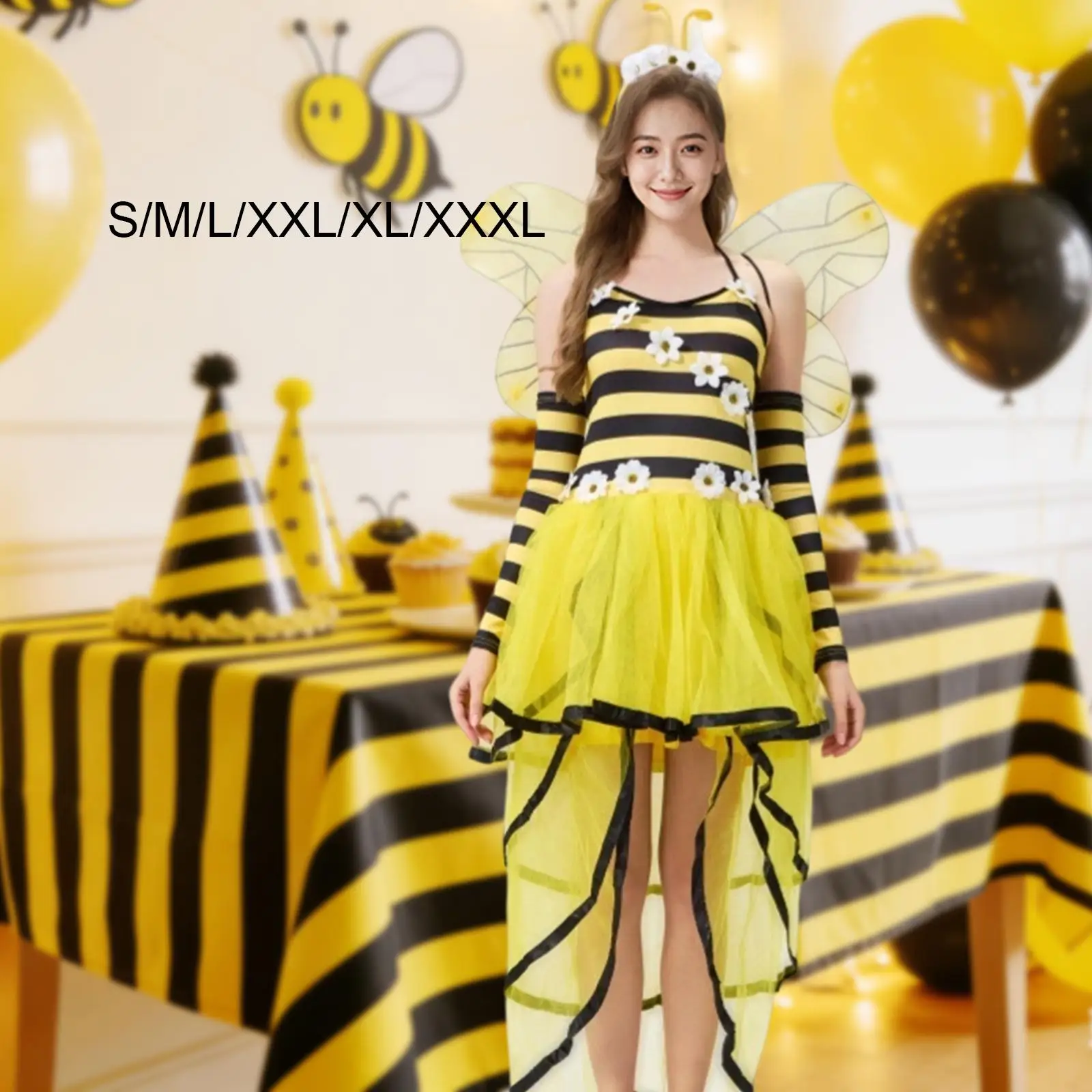 Bee Costume for Women Animal Costume,Halloween Costume Cosplay Set for Holiday Masquerade
Bee Costume for Women Animal Costume,Halloween Costume Cosplay Set for Holiday Masquerade
