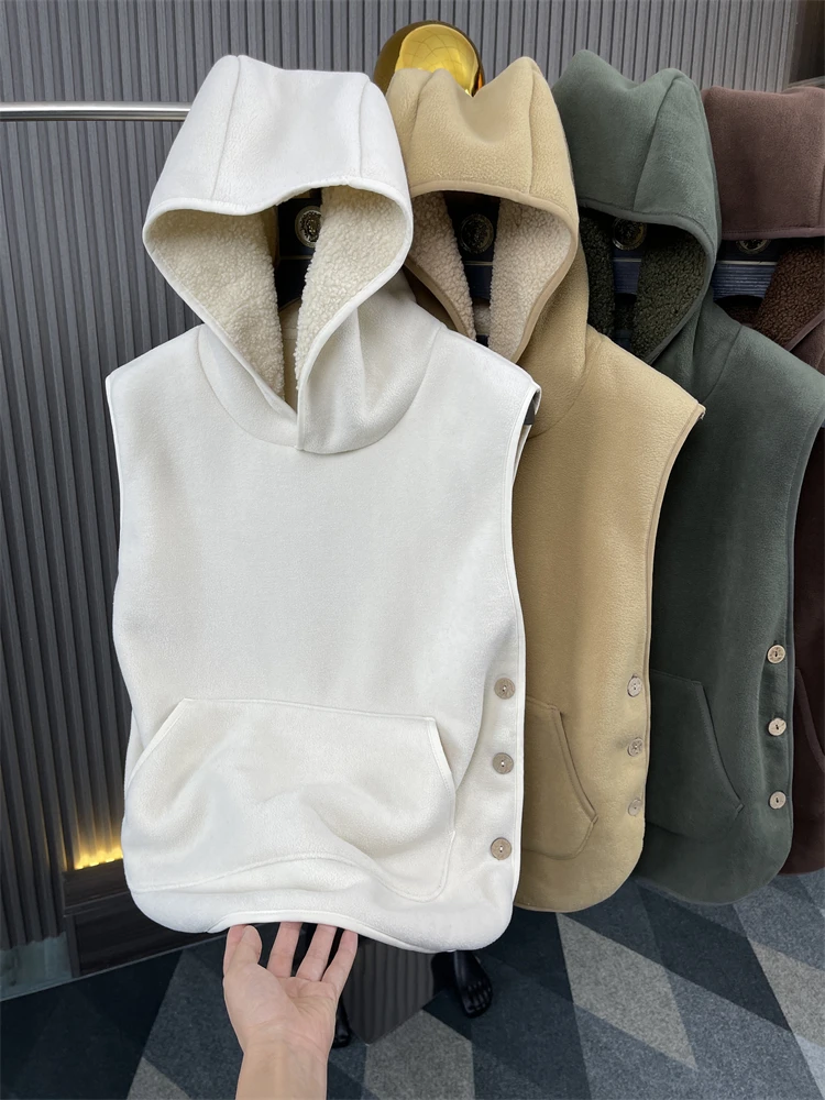 Мужской жилет Fce с капюшоном Jaet с внутренней подкладкой, многослойный жилет, осень-зима, теплый Faion Ci, свободный крой, одноцветный, чистый Sle
Мужской жилет Fce с капюшоном Jaet с внутренней подкладкой, многослойный жилет, осень-зима, теплый Faion Ci, свободный крой, одноцветный, чистый Sle