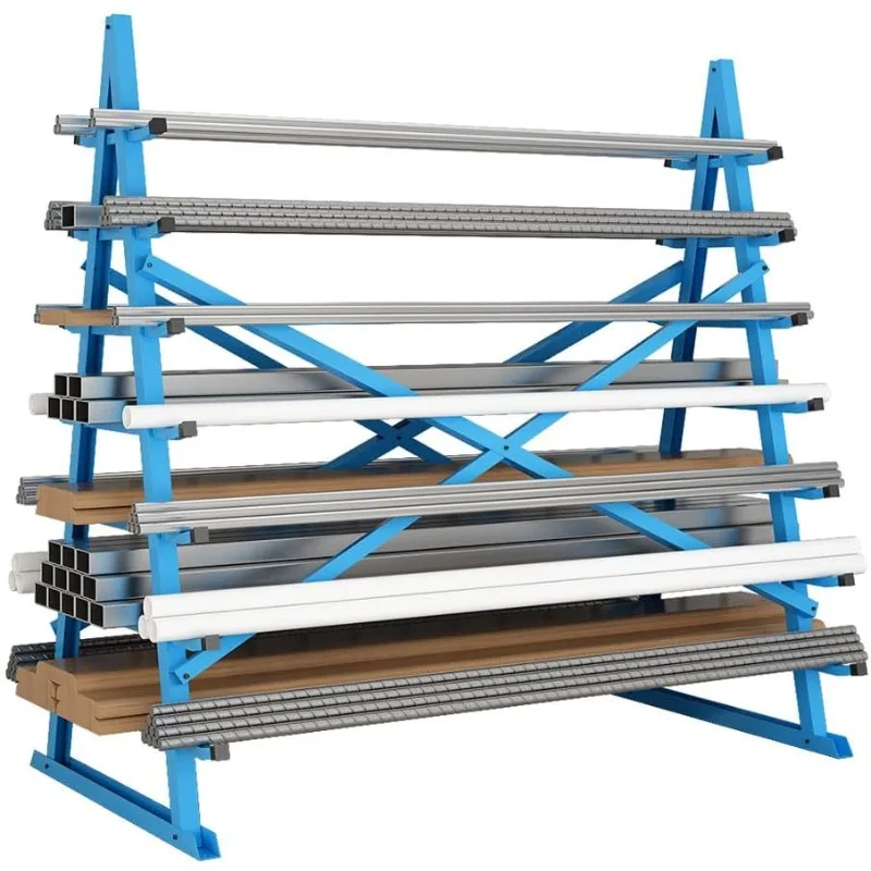 Steel Horizontal Storage Rack, 7 Tier Detachable Lumber Storage Rack, Heavy Duty Adjustable Pipe Rack Lumber
Steel Horizontal Storage Rack, 7 Tier Detachable Lumber Storage Rack, Heavy Duty Adjustable Pipe Rack Lumber