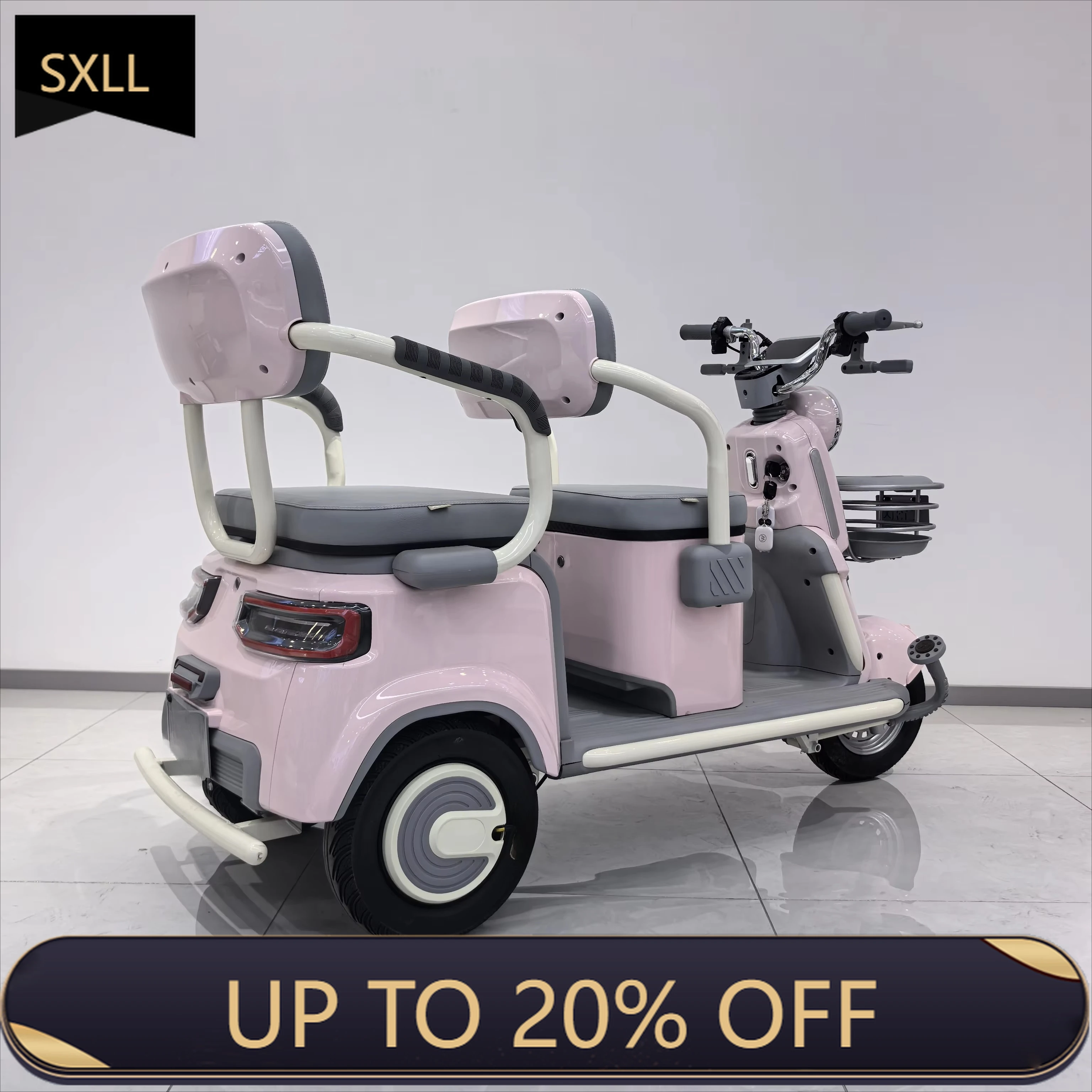 SXLL Electric tricycle home small mobility scooter three-seater adjustable electric tricycle
SXLL Electric tricycle home small mobility scooter three-seater adjustable electric tricycle