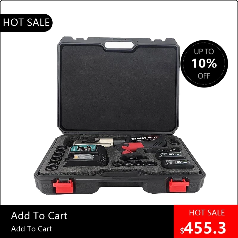 818003 Rechargeable hydraulic pliers digital display type EZ-400 continuous crimping copper and aluminum wire nose
818003 Rechargeable hydraulic pliers digital display type EZ-400 continuous crimping copper and aluminum wire nose