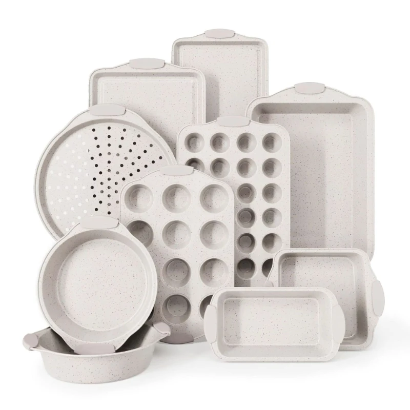 Easy demoulding baking mold Household high temperature resistant baking pan Ten-piece cake baking bread mold
Easy demoulding baking mold Household high temperature resistant baking pan Ten-piece cake baking bread mold