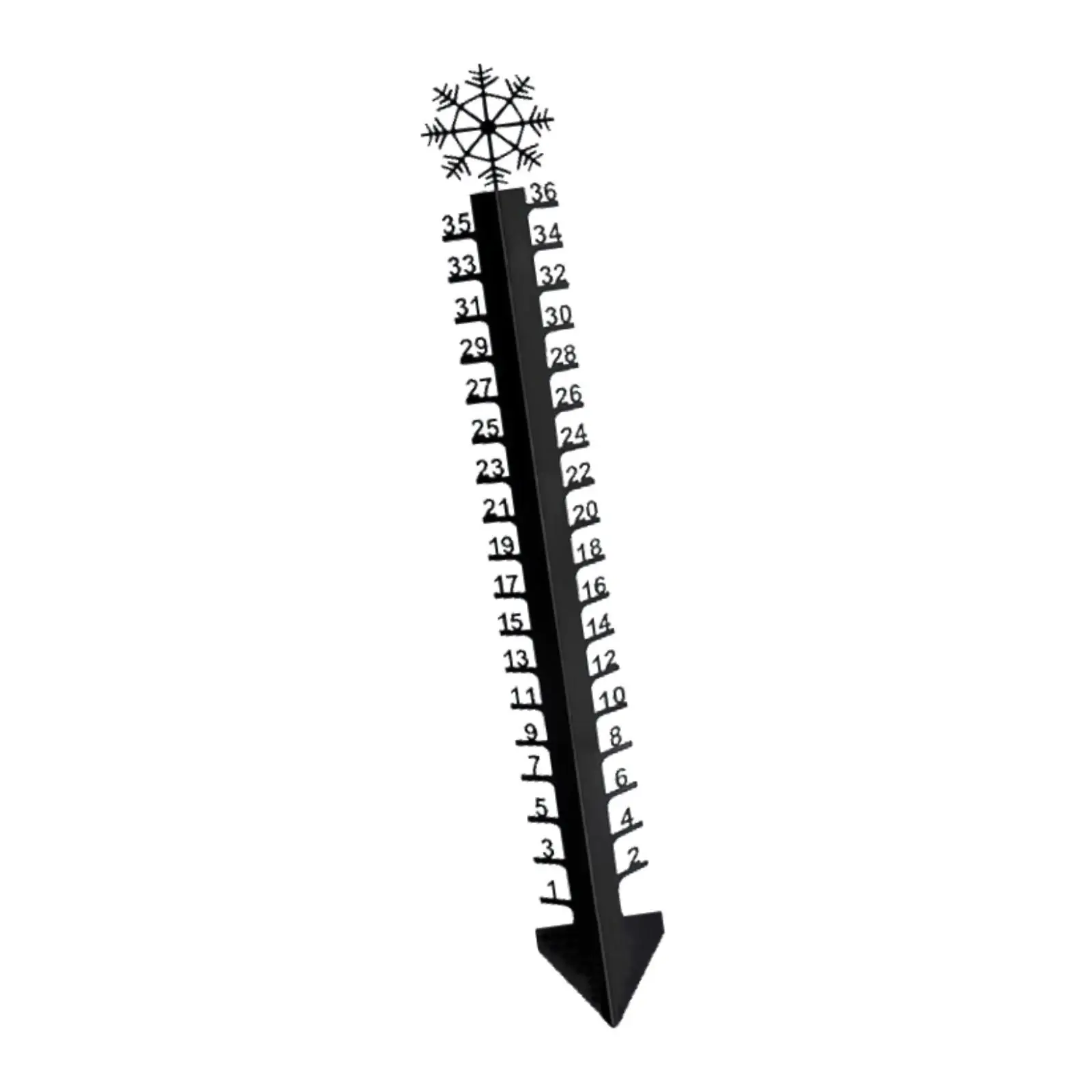 Snow Gauge 36 inch Metal Accurate Scale Easy Reading Detachable Metal Ruler Snow Depth Gauge for Lawn Garden Yard Patio Decor
Snow Gauge 36 inch Metal Accurate Scale Easy Reading Detachable Metal Ruler Snow Depth Gauge for Lawn Garden Yard Patio Decor