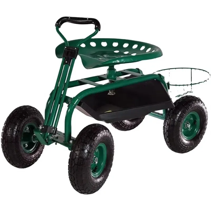 Retractable handle Adjustable 360 degree swivel seat Outdoor Gardening Planting picking garden cart rolling Scooter work seat
Retractable handle Adjustable 360 degree swivel seat Outdoor Gardening Planting picking garden cart rolling Scooter work seat
