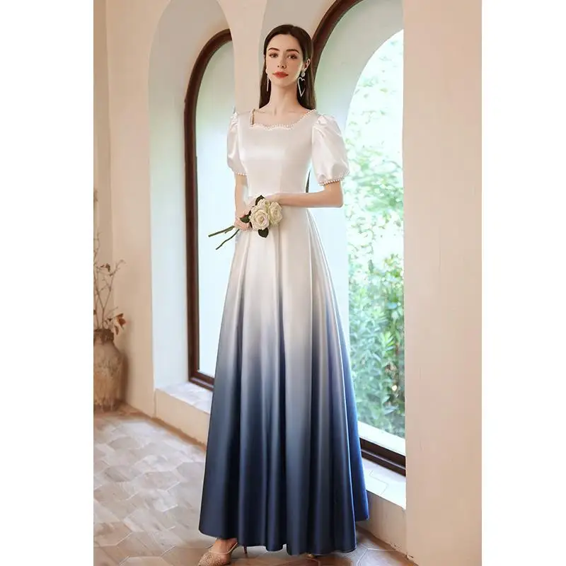Blue White Gradual Color Changing Evening Dress Performance Walk Show Chorus Performance Dress Wedding Evening Dress 2023 New
Blue White Gradual Color Changing Evening Dress Performance Walk Show Chorus Performance Dress Wedding Evening Dress 2023 New