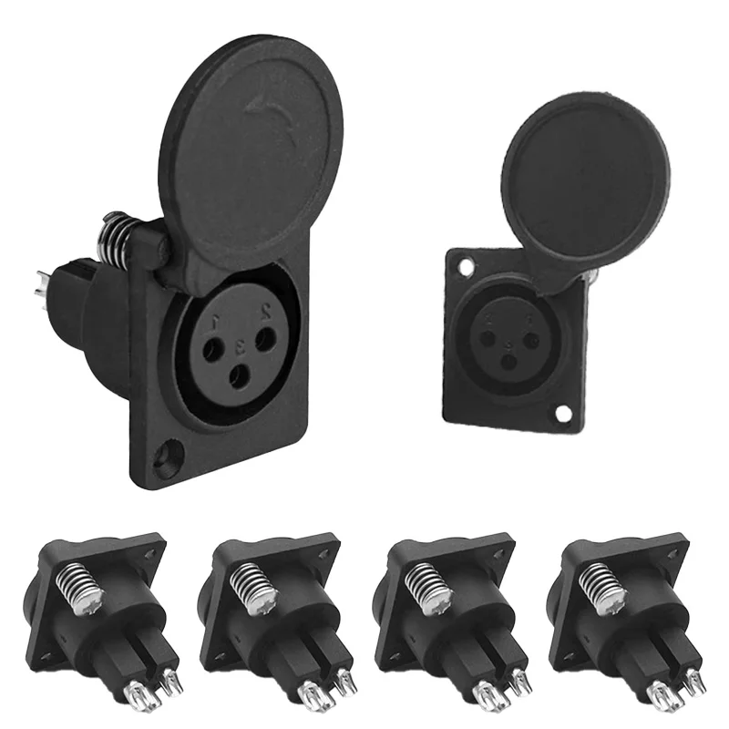 5/20Pcs XLR Female Socket Panel Mount Audio Video 3Pins XLR Connector with Protecting Cover
5/20Pcs XLR Female Socket Panel Mount Audio Video 3Pins XLR Connector with Protecting Cover