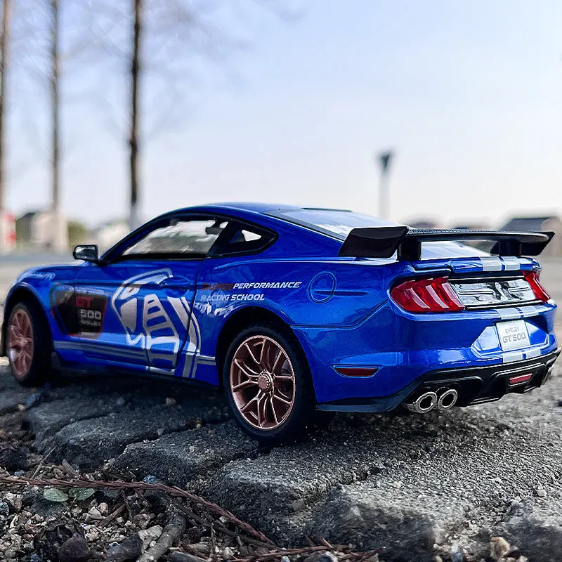 1:24 Mustang GT500 Sports car Simulation Diecast Car Metal Alloy Model Sound Light Car Children's toys collection gifts
1:24 Mustang GT500 Sports car Simulation Diecast Car Metal Alloy Model Sound Light Car Children's toys collection gifts