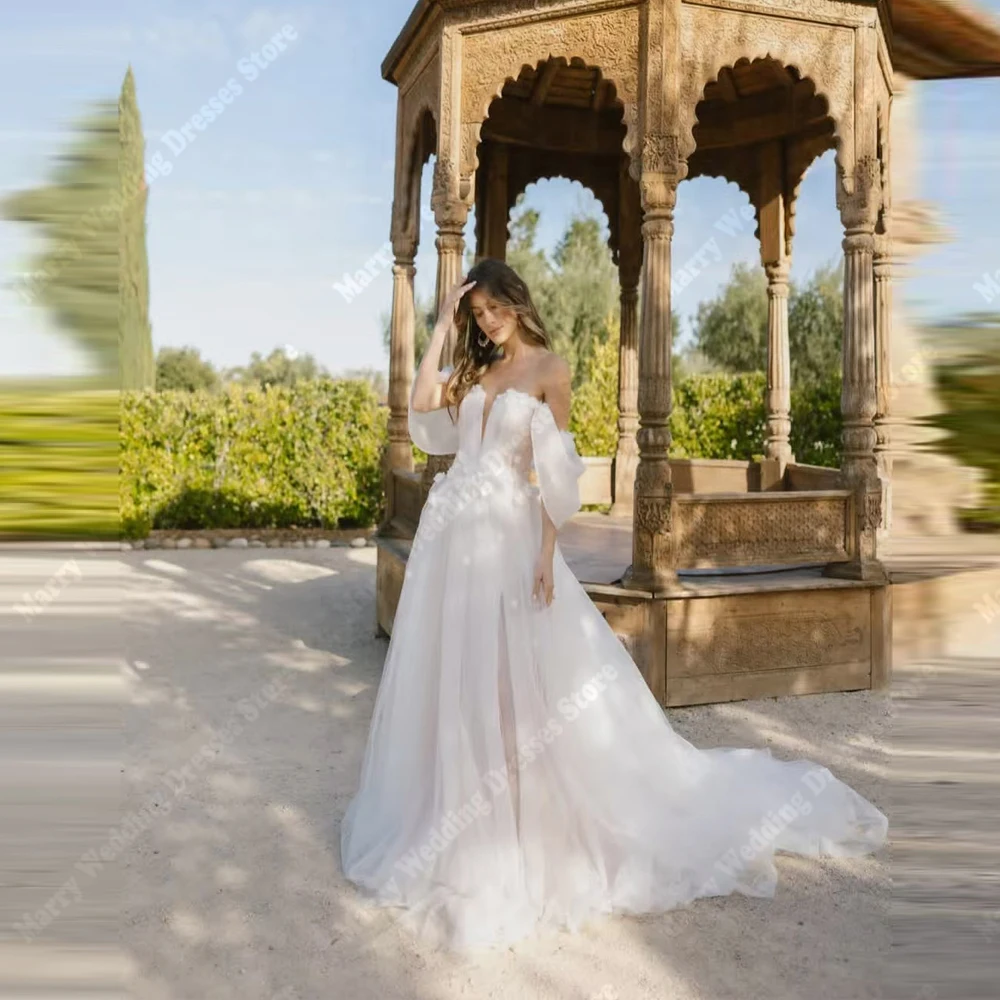 Shining Glitter A-Line Wedding Dresses Sexy Off The Shoulder Tulle Bridal Gowns Mopping Length Party Vestido De Novia Customized
Shining Glitter A-Line Wedding Dresses Sexy Off The Shoulder Tulle Bridal Gowns Mopping Length Party Vestido De Novia Customized