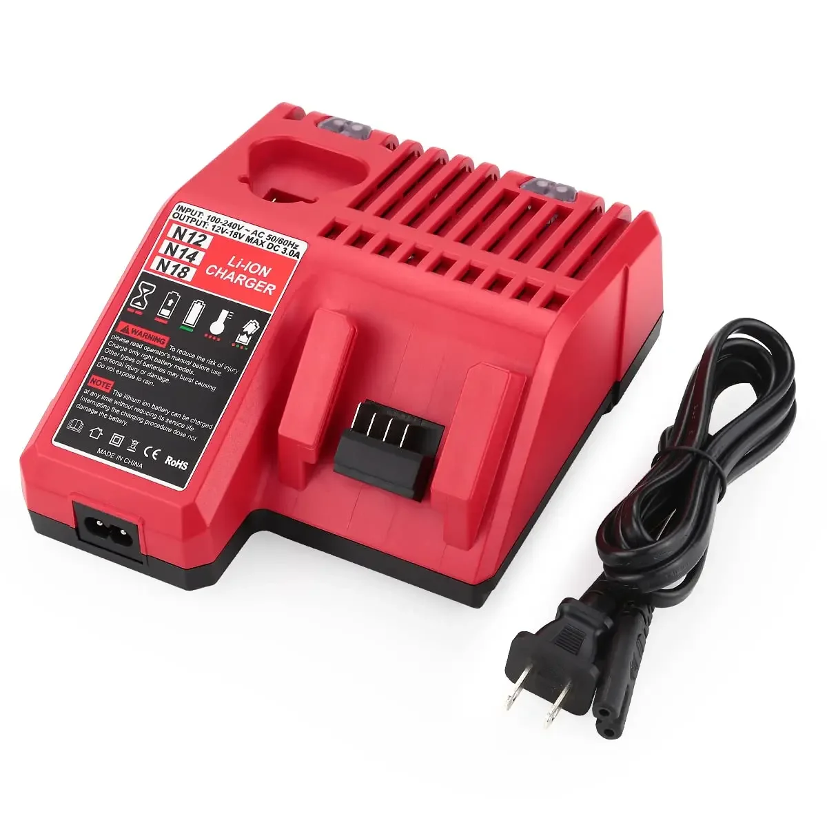 # Hot Universal 12V -18V 3A Battery Charger For Milwaukee M12 M 18
# Hot Universal 12V -18V 3A Battery Charger For Milwaukee M12 M 18