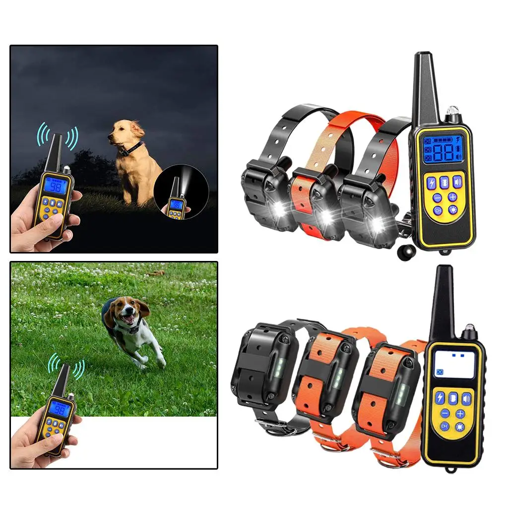 2625 FT Dog Shock Training Collar Rechargeable Waterproof Remote Pet Trainer
2625 FT Dog Shock Training Collar Rechargeable Waterproof Remote Pet Trainer