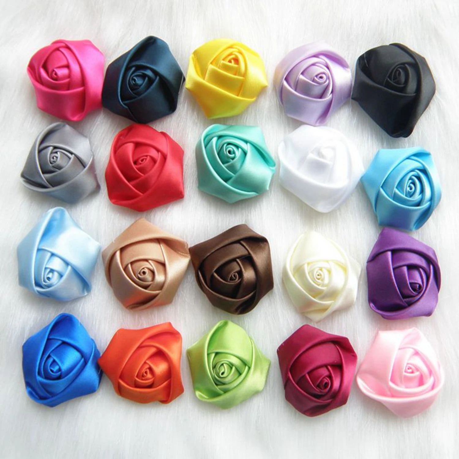 100pcs/lot DIY Baby Kids Satin Rolled Ribbon Rose Flowers,3.5-4cm Satin Ribbon Rose Flower For Clothes / Wedding
100pcs/lot DIY Baby Kids Satin Rolled Ribbon Rose Flowers,3.5-4cm Satin Ribbon Rose Flower For Clothes / Wedding