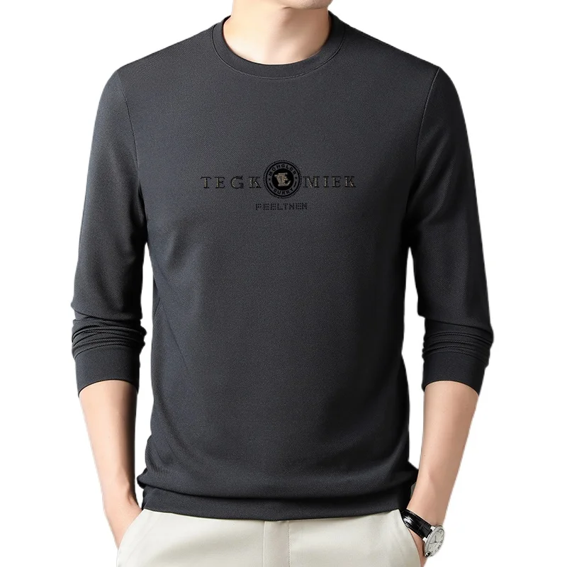 Autumn Men's Long Sleeve Casual T-shirt Solid Letter Round Neck Pullover Daily Men's Clothing Warmth Comfortable Tops
Autumn Men's Long Sleeve Casual T-shirt Solid Letter Round Neck Pullover Daily Men's Clothing Warmth Comfortable Tops