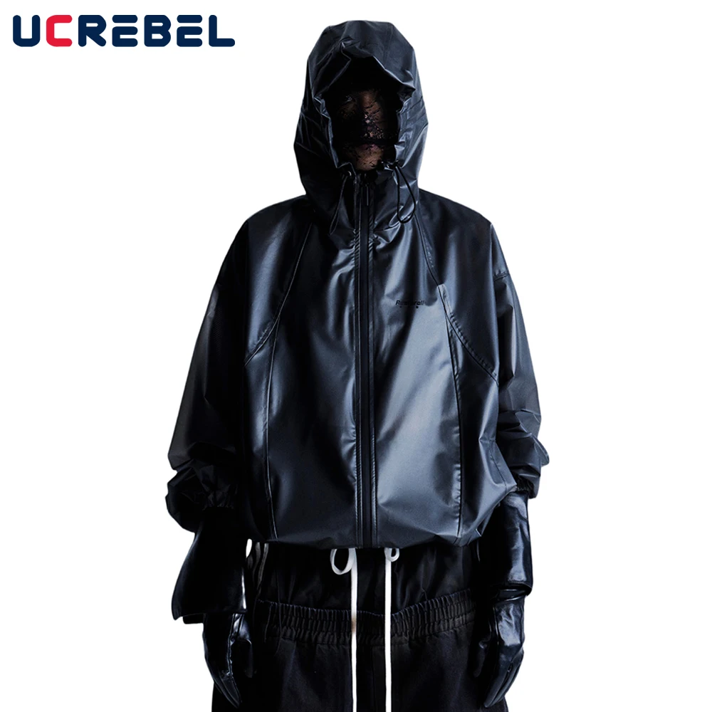 Back Printed PU Leather Jacket Mens Autumn Winter High Street Drawstring Hem Loose Long Sleeve Hooded Outerwear Man
Back Printed PU Leather Jacket Mens Autumn Winter High Street Drawstring Hem Loose Long Sleeve Hooded Outerwear Man