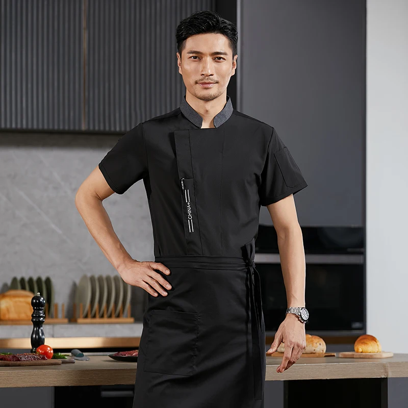 Men Chef's Coat for Kitchen Restaurant Hotel Catering Baking Short Sleeve Women Kitchen Cook Shirt Waiter Uniform
Men Chef's Coat for Kitchen Restaurant Hotel Catering Baking Short Sleeve Women Kitchen Cook Shirt Waiter Uniform