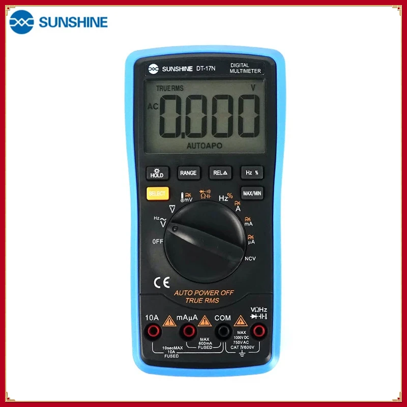 SUNSHINE DT-17N Auto Range LCD Display Multimeter Digital Multimeter Automatic Digital Instrument Tester for Repair Tools
SUNSHINE DT-17N Auto Range LCD Display Multimeter Digital Multimeter Automatic Digital Instrument Tester for Repair Tools