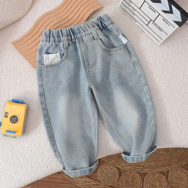 Boys' jeans Spring and Autumn 2025 new children's casual pants straight leg pants Spring children's trousers
Boys' jeans Spring and Autumn 2025 new children's casual pants straight leg pants Spring children's trousers