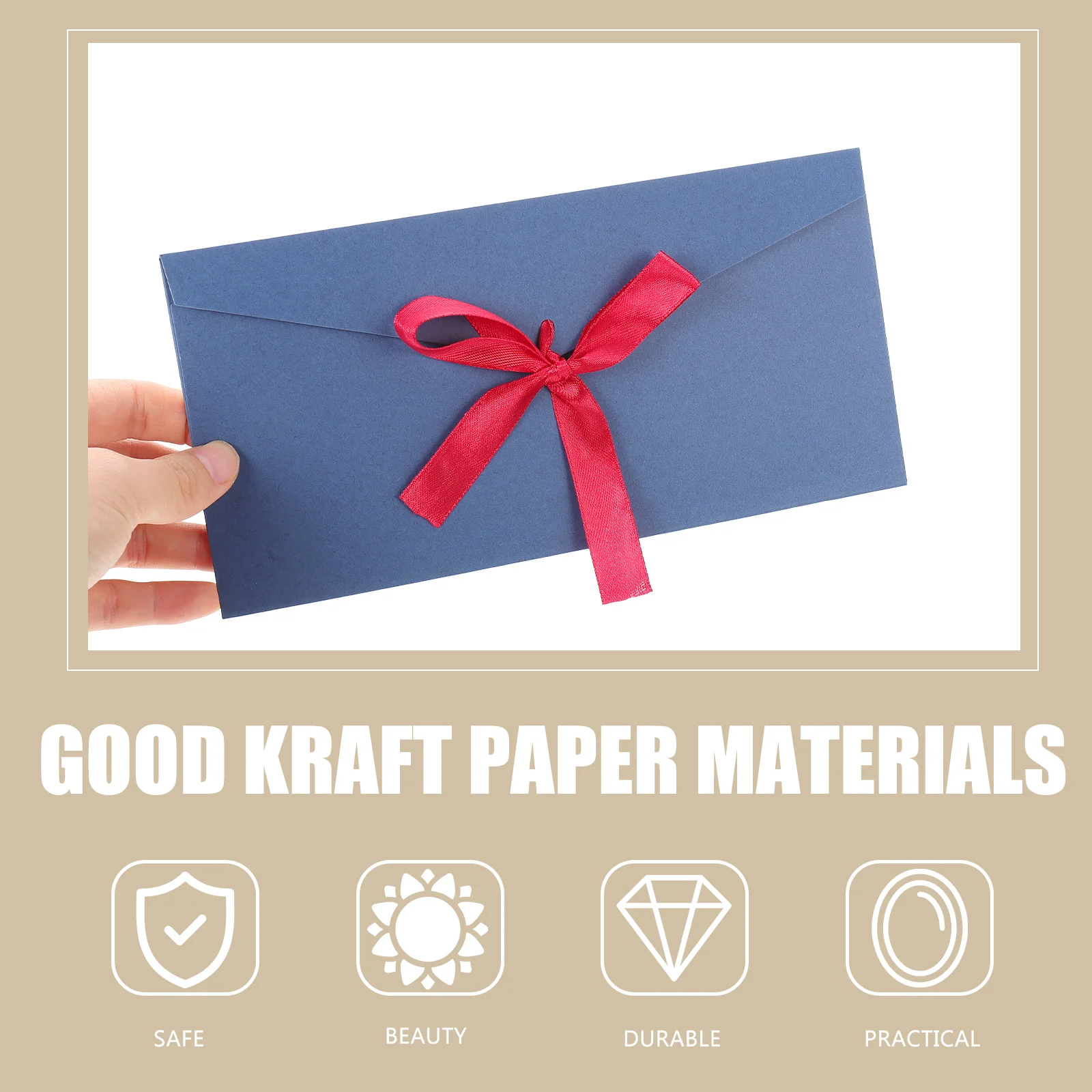 10pcs Kraft Invitation Bowknot Binding Elegant Paper Gift Card Cover Festival Letter Packing Envelope Kraft Bowknot Gift 
10pcs Kraft Invitation Bowknot Binding Elegant Paper Gift Card Cover Festival Letter Packing Envelope Kraft Bowknot Gift